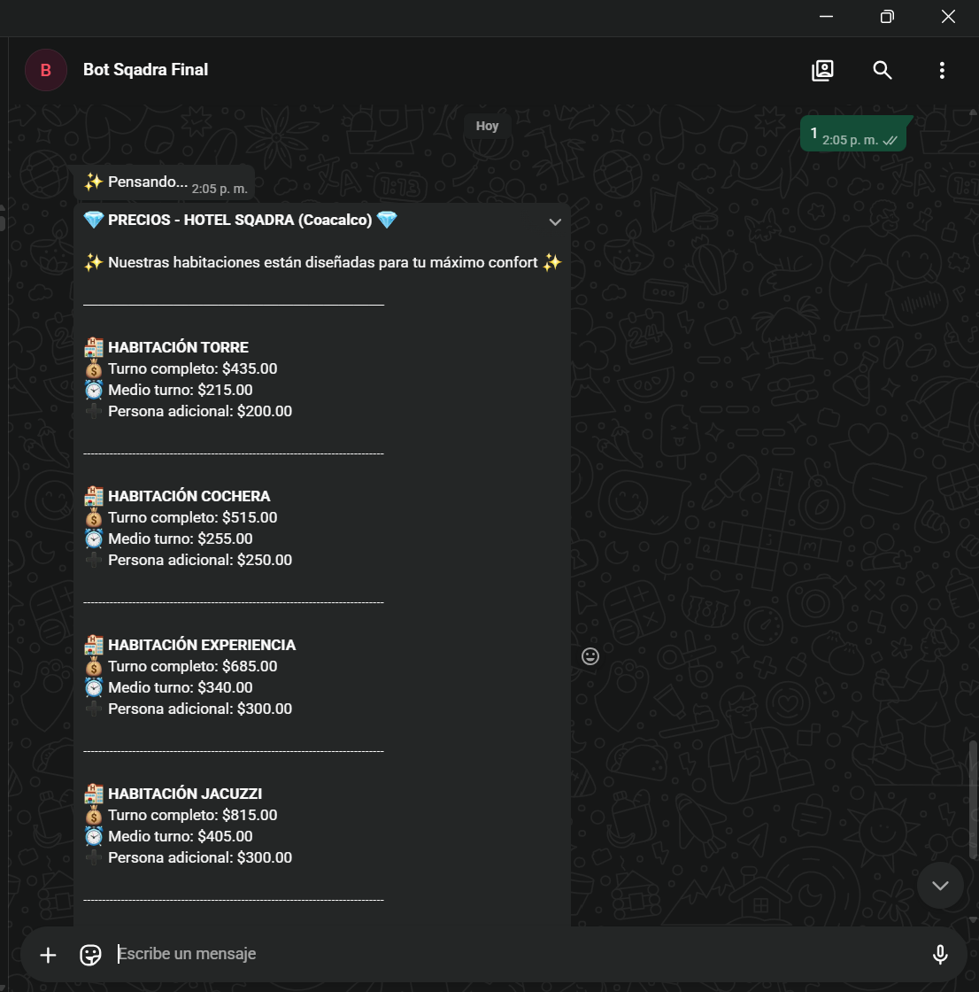 Bot precios